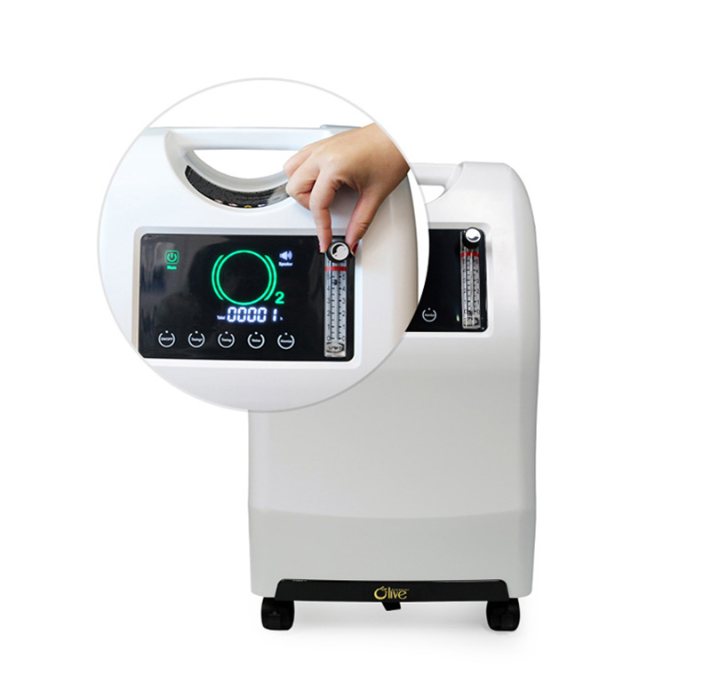 93% Oxygen Purity 10 Liter Dual Flow Oxygen Concentrator with Voice Function