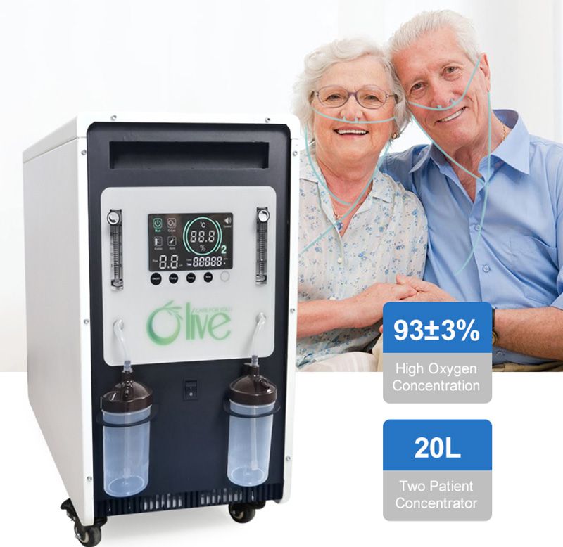 Double Flow 15L 20L Hosptial Oxygen Concentrator for Covid Patient