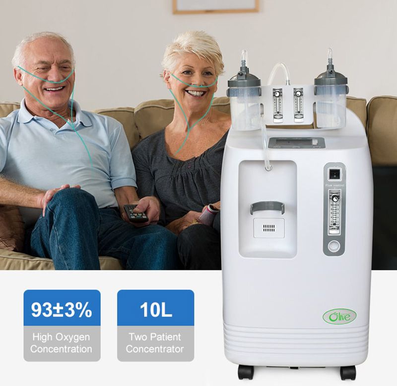 OLV-10s Dual Oxygen Concentrator For 2 People